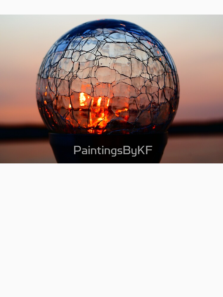 Sunset Glass Globe by PaintingsByKF