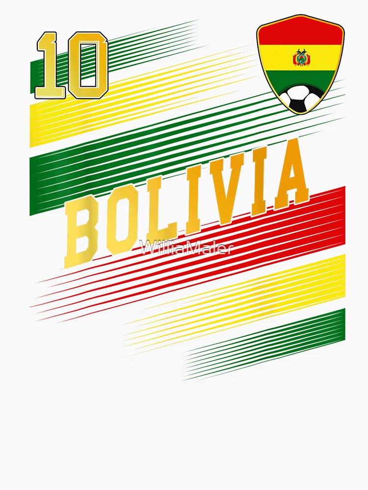 Bolivia Soccer Retro Flag Football Team Bolivia Fan Design by WilliaMaler
