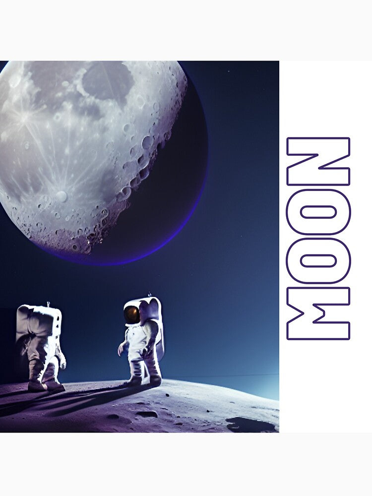 astronaut on the Dark moon 10 by Happy  Planet