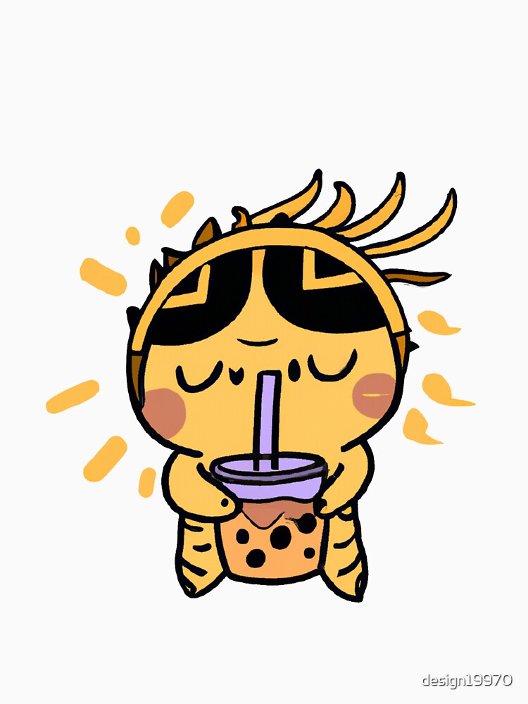 Tangled Sun Warrior drinking bubble tea V4 by design19970