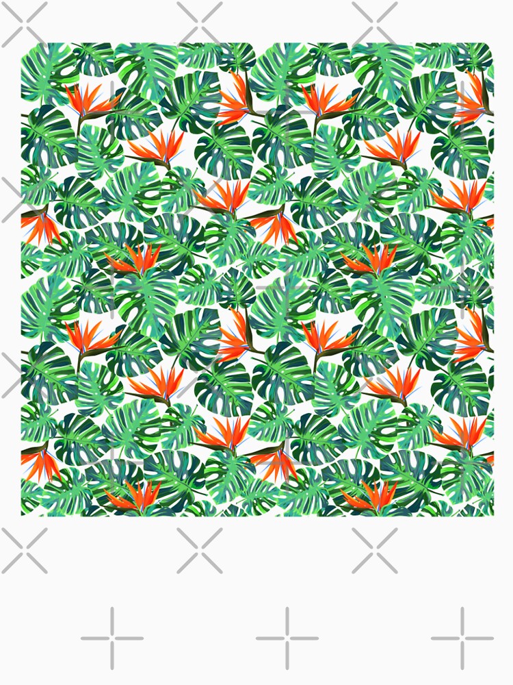 Bright Tropical Strelitzia Flowers by SSK Designs