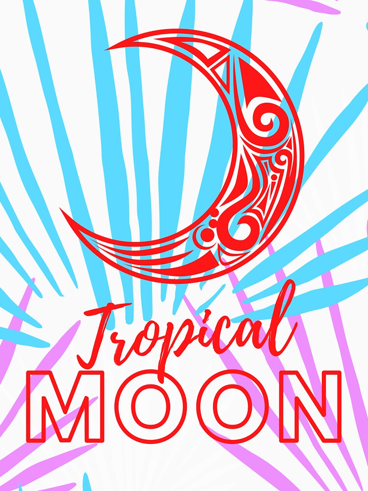 Tropical Moon Colorful Red by kyds