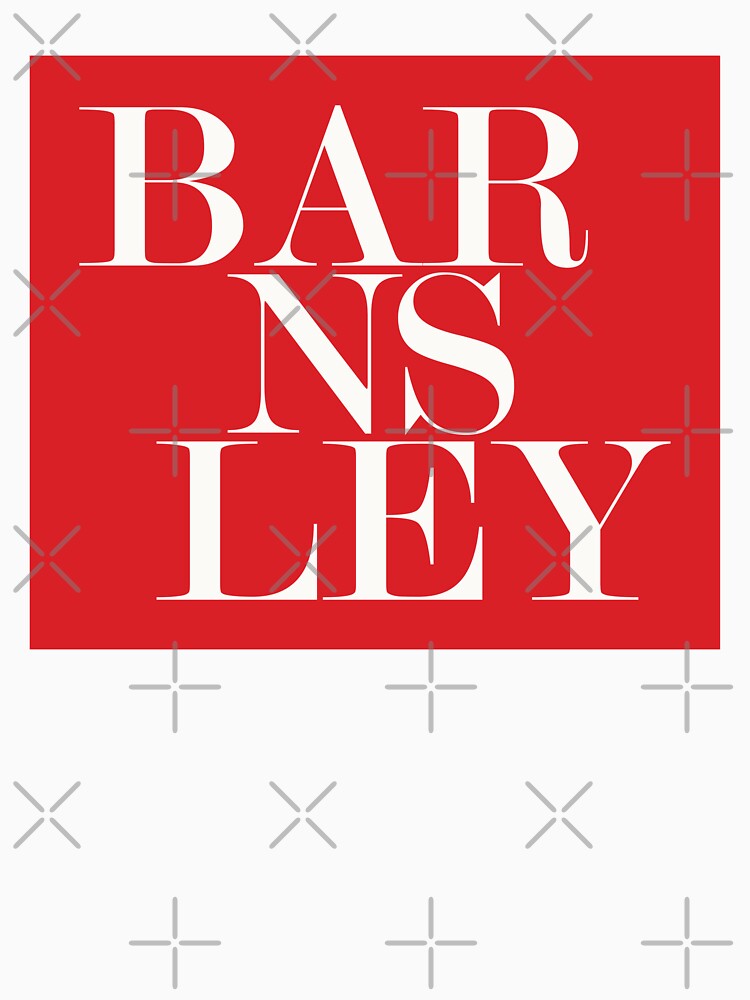 Barnsley UK City (Red) Typography Minimalist Patriotic Travel Souvenir by kakarikihill