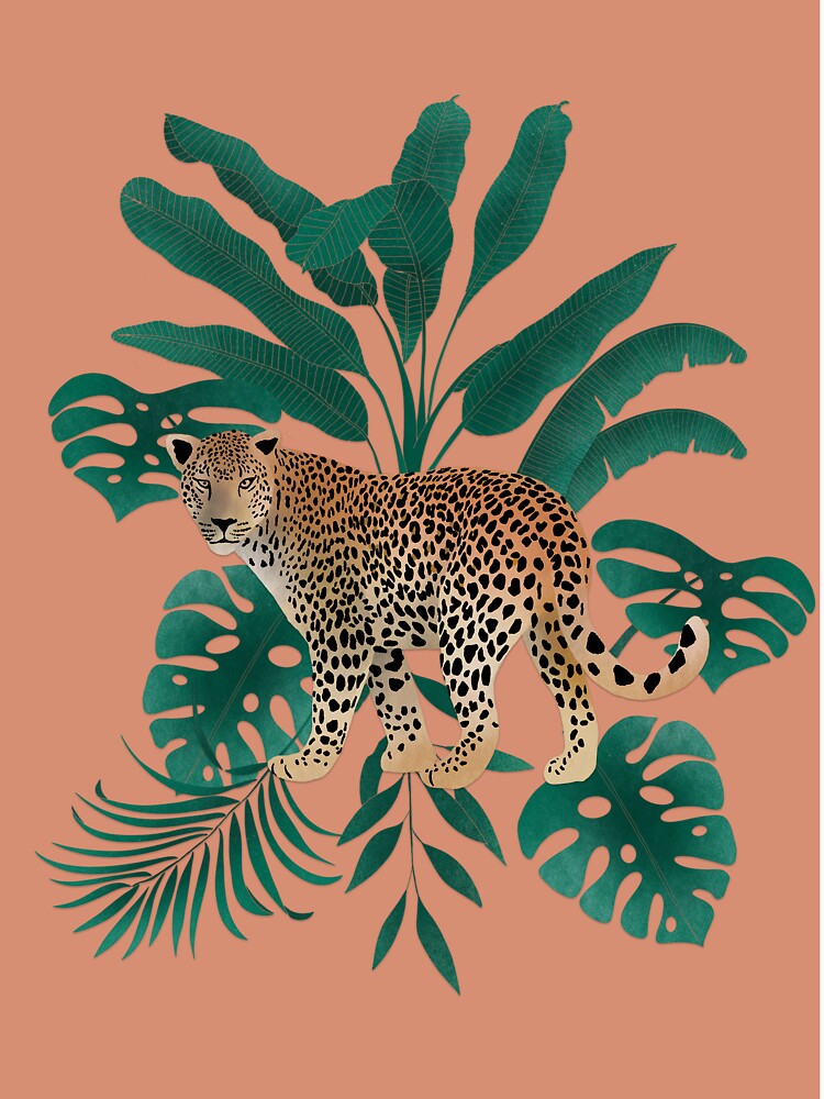 Leopard Collection - peach by Hollyroseart