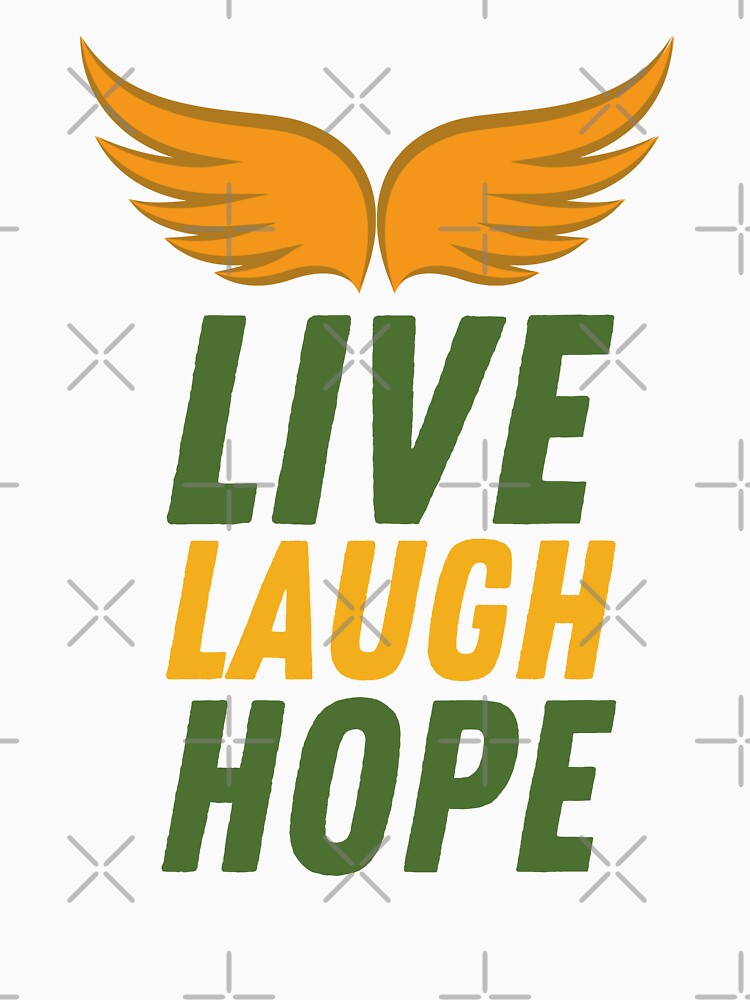 Live Laugh Hope - Short Motivational Quotes | Colorful Stylish Hope Typography by Delandor