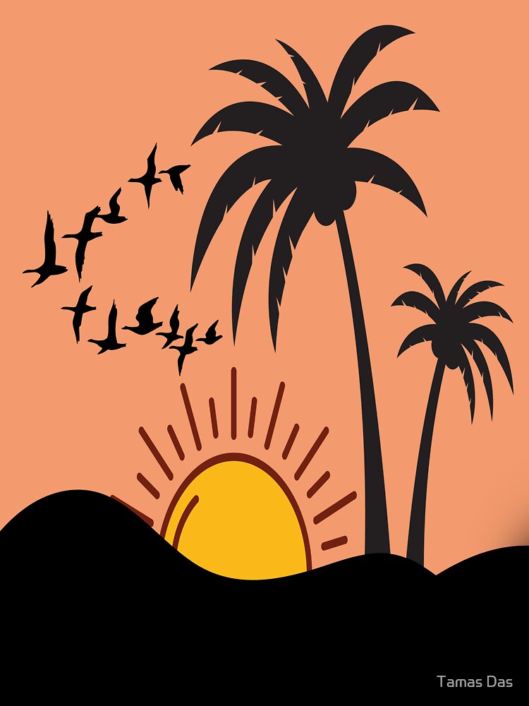 Orange Sunset At The Tropical Beach,Beach Sunset Sky, beautiful sunset sky, beach sunset, by Tamas Das