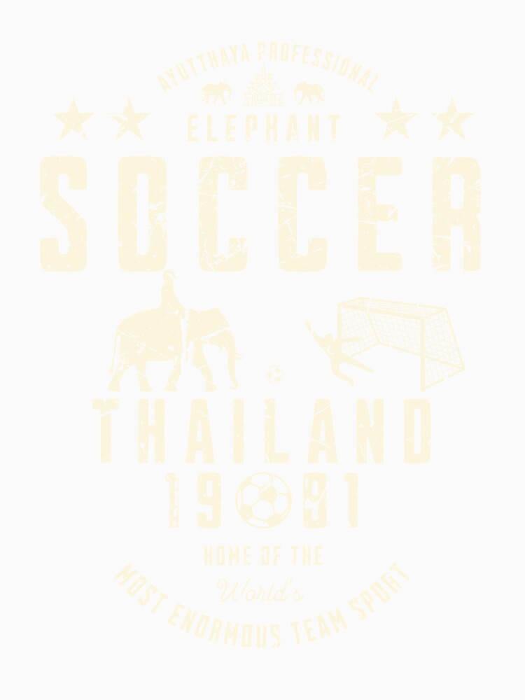 Ayutthaya Professional Elephant Soccer Thailand 1981 Vintage by The Masked Designer