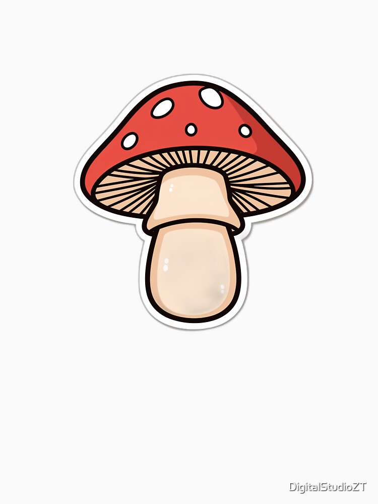 Cute Kawaii Mushroom Illustration by DigitalStudioZT