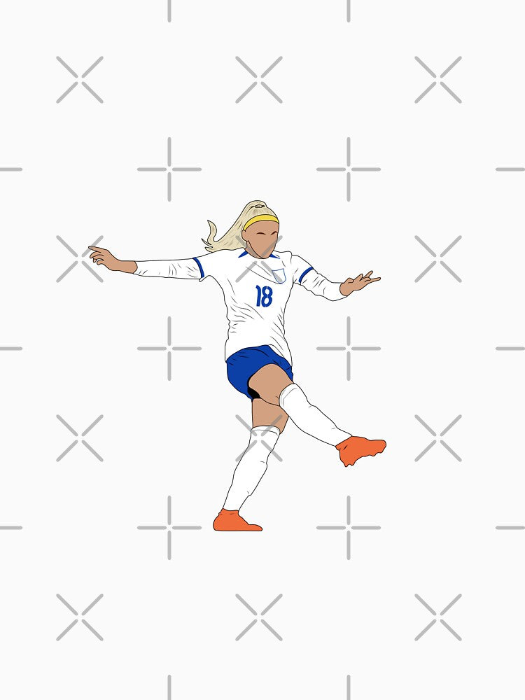 Chloe Kelly England Women's Football Minimalist by Hevding