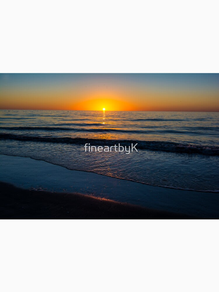 at the beach sunset by fineartbyK