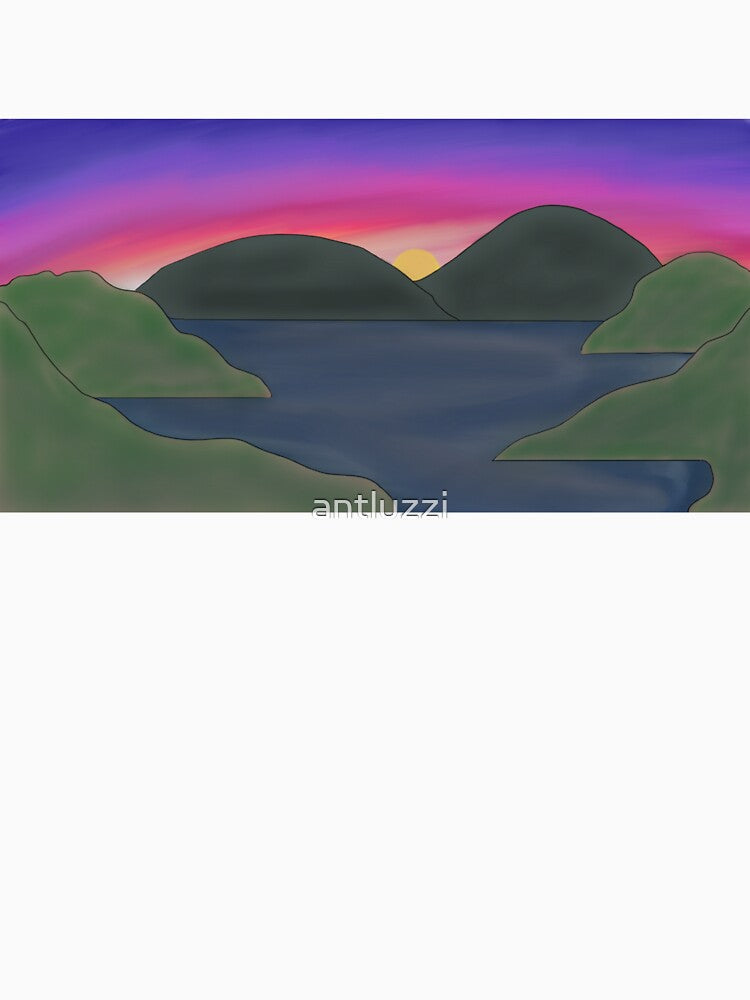 Sunset Over Lake by antluzzi