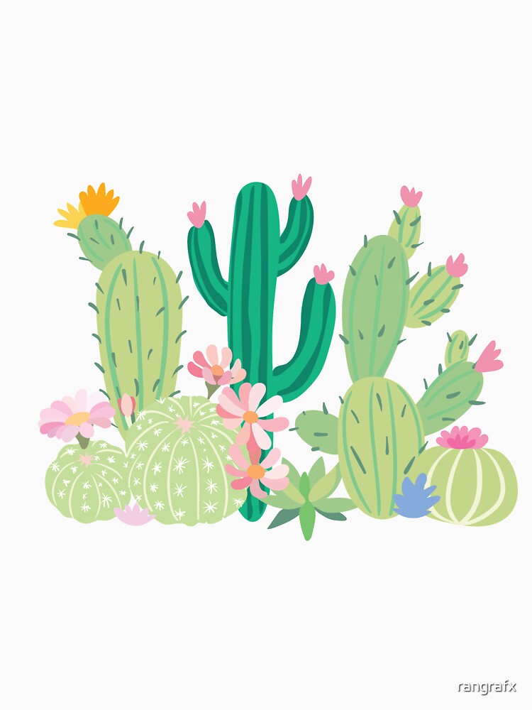 summer cool pastel cactus collection 7 by rangrafx
