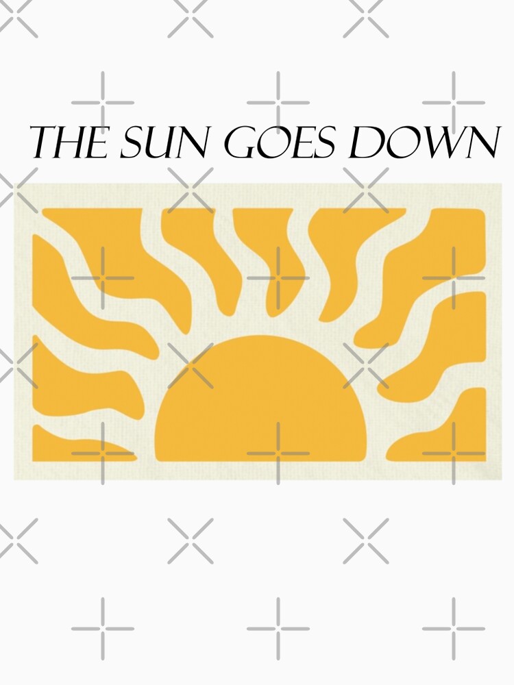 the sun goes down by Isaartstore