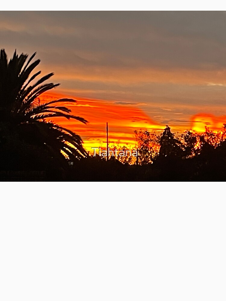 Red Summer sunset Australia by Tiahtana