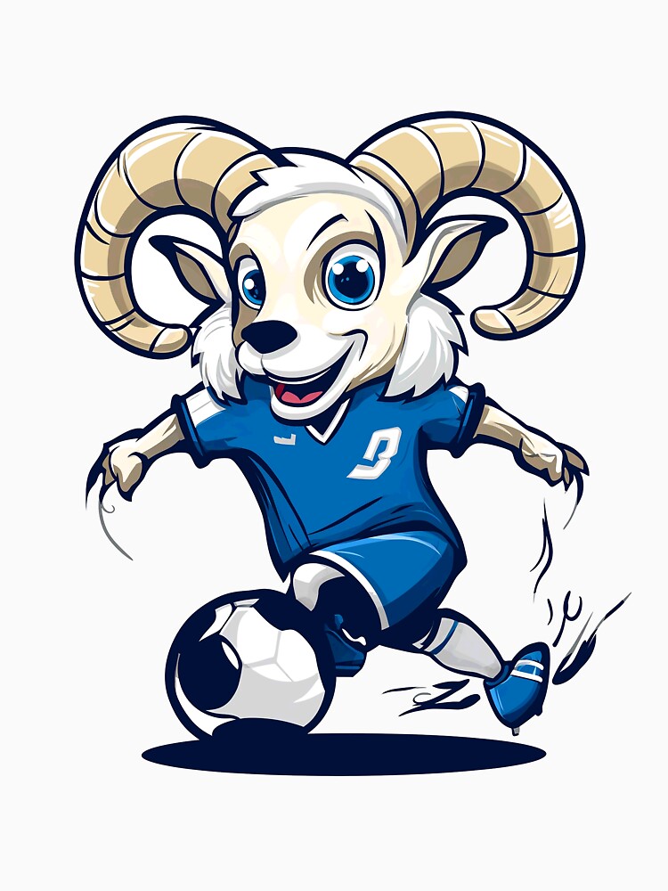 cartoon drawing of a ram mascot by Flynn411