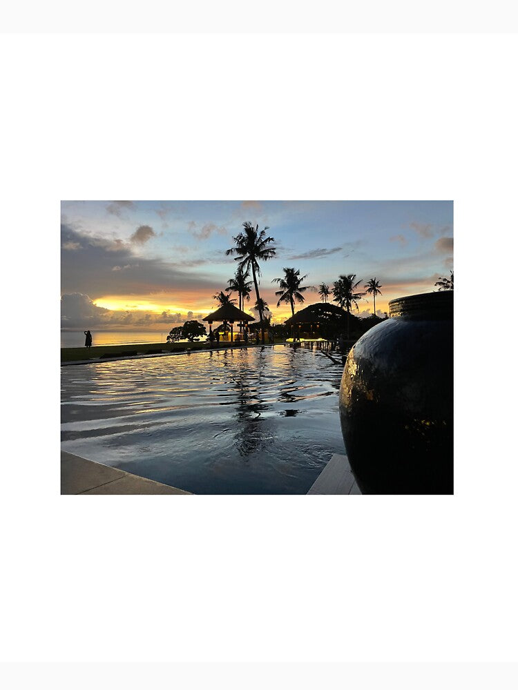 SUNSET AND POOL by iAmmAja43