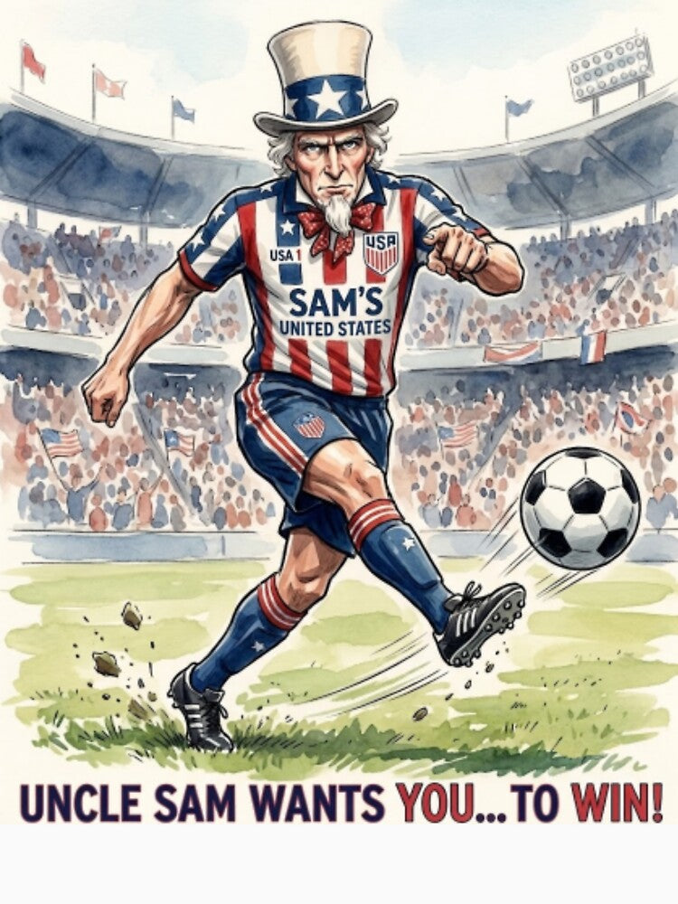 Uncle Sam is a soccer hooligan! by Art Arcade