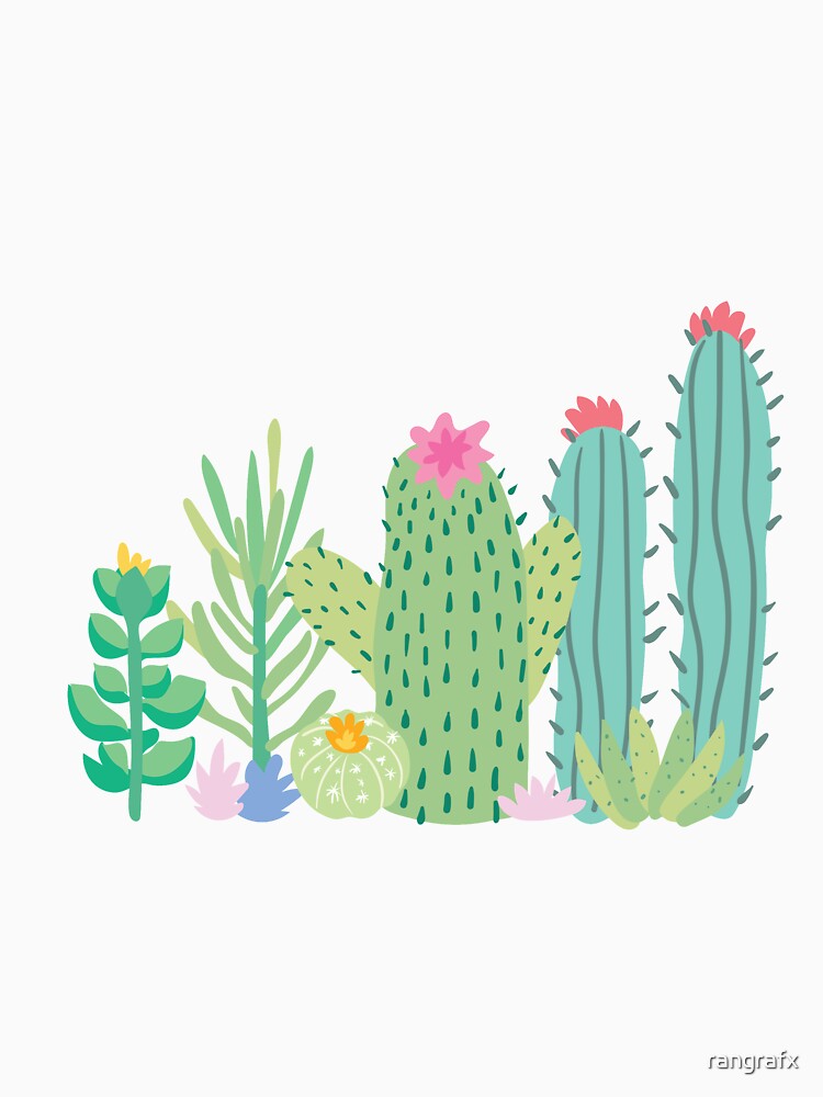 summer cool pastel cactus collection 10 by rangrafx
