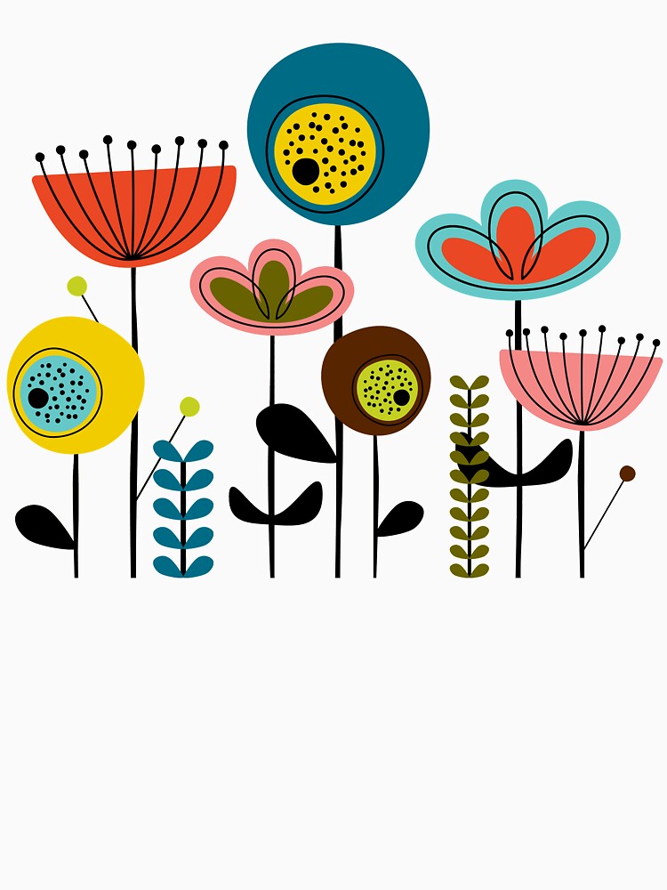 Mid Century Flowers by Amy VanMeter