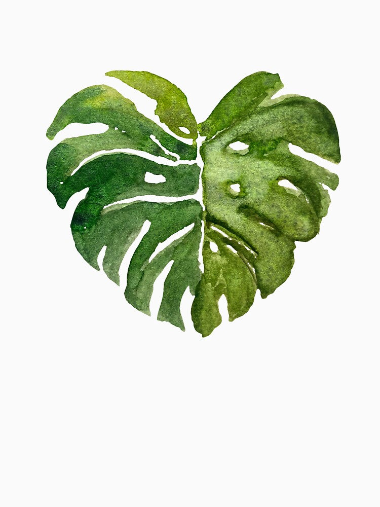 Big palm leaf A nice watercolor illustration by Yana Mustafina | Boho Soulful Designs