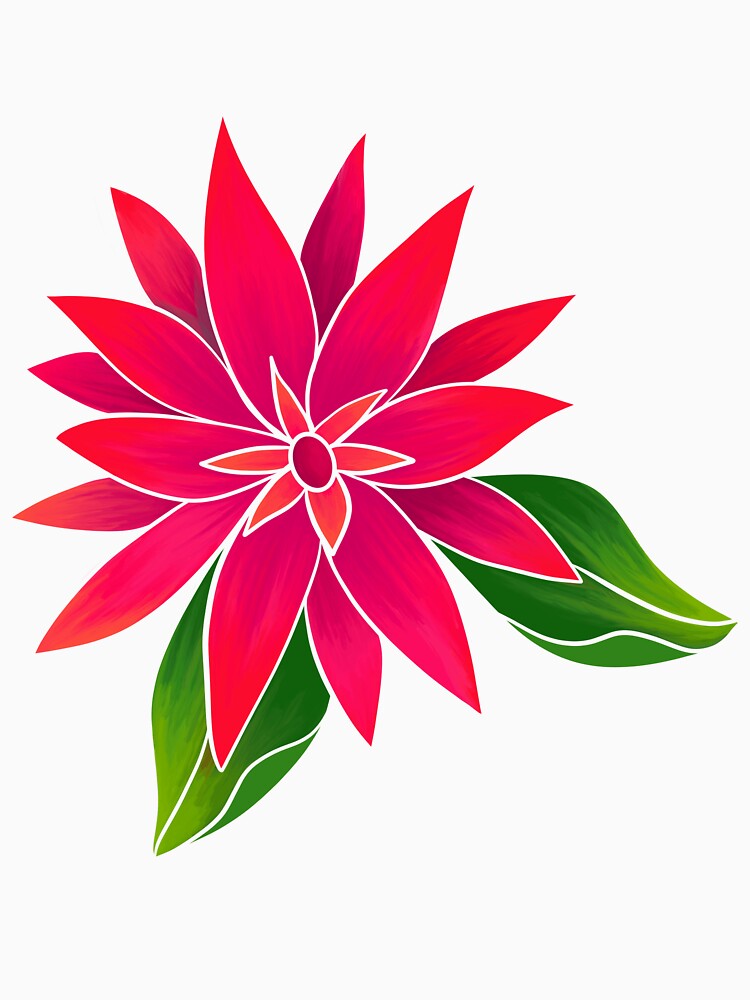 Magenta Funky Florals by artsylyons