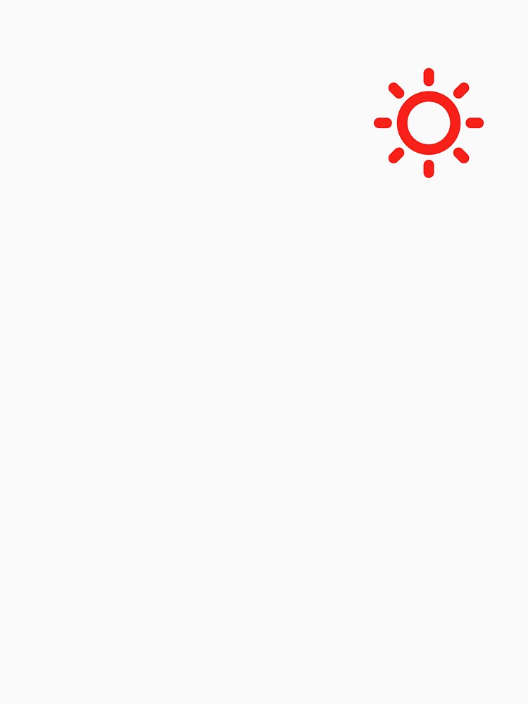 MINMALIST SUN (BRIGHT RED) by Top10Designs