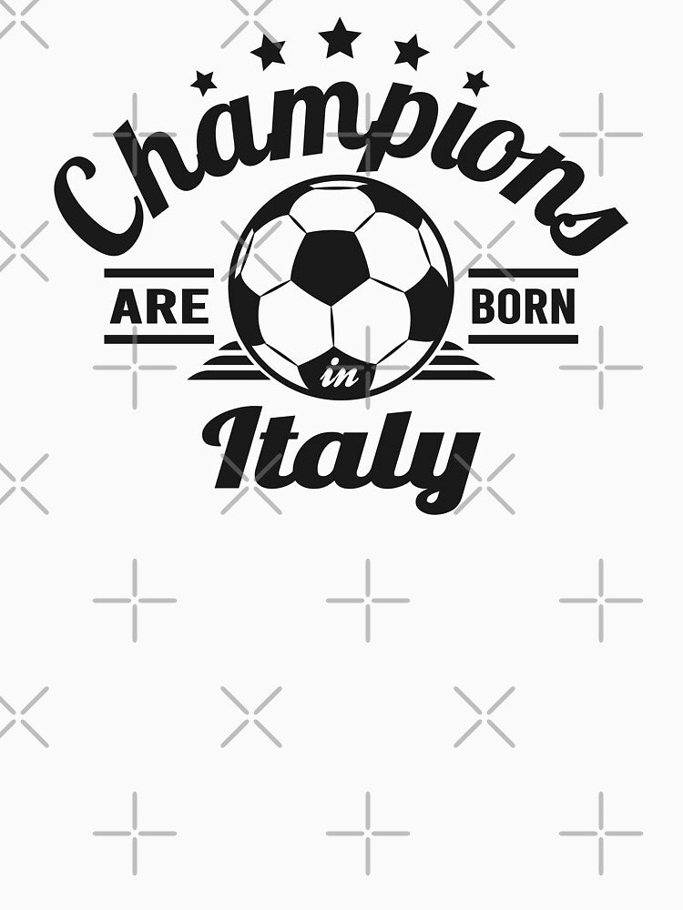 Champions Are Born In Italy , football fans vintage gift by lamjar-art