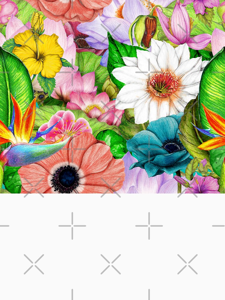 Island Tropical Flowers by DzineVine