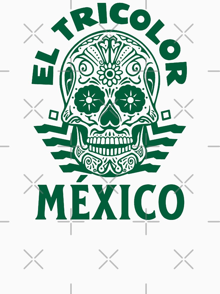 Mexico skull animated green by VRedBaller