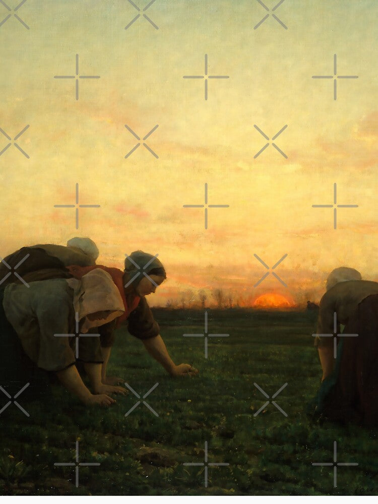 Sunset painting, Sunset Artwork,The Weeders by danaJG