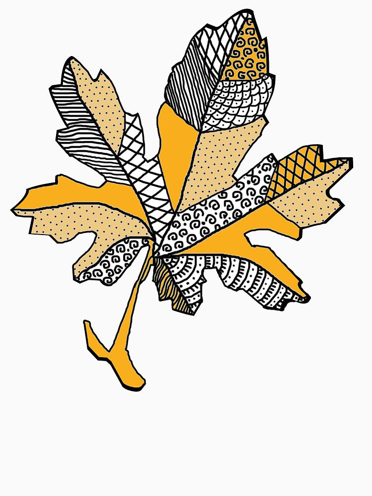 Maple Leaf Cute Doodle Art by Oirabot