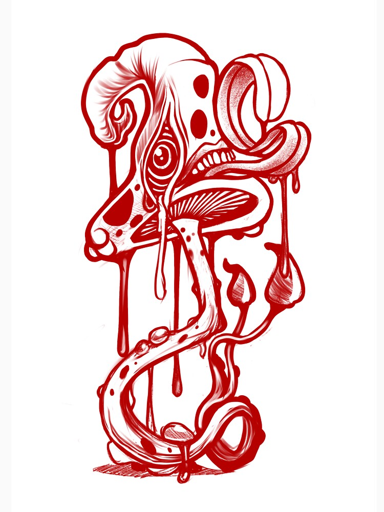 Surreal Dripping Mushroom Creature by MAS6889