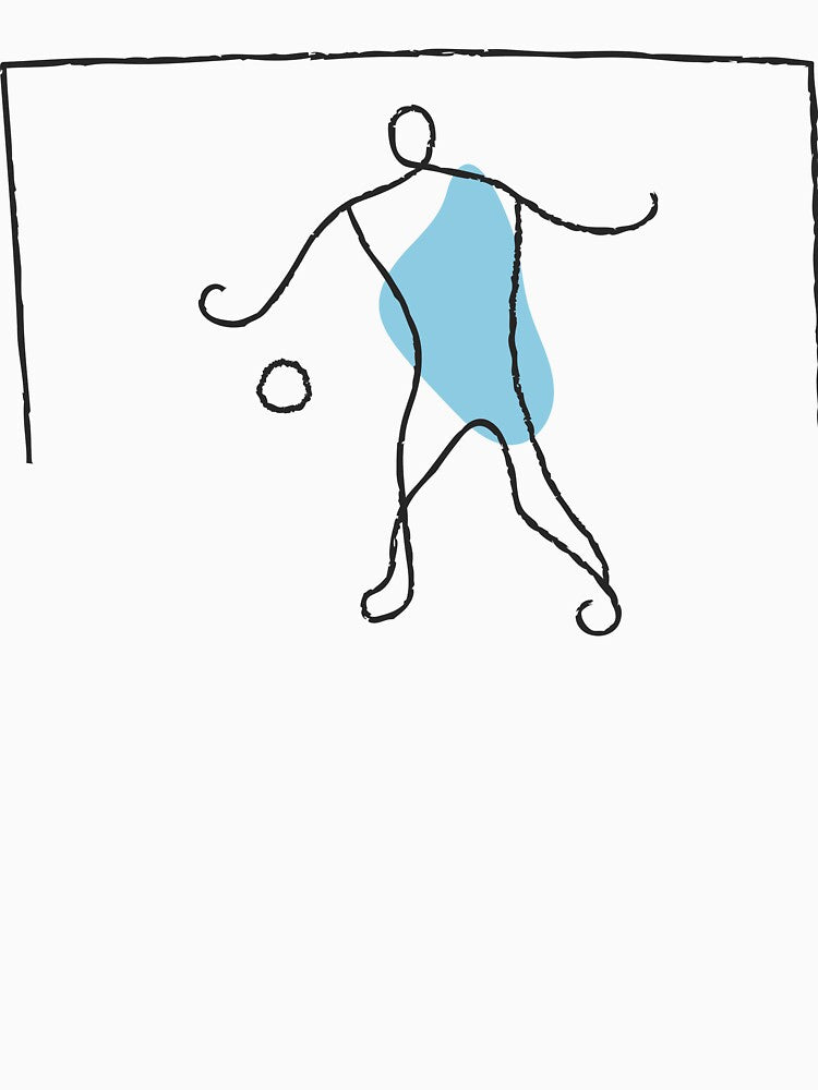 Football Player Minimalist Illustration by missbobbit