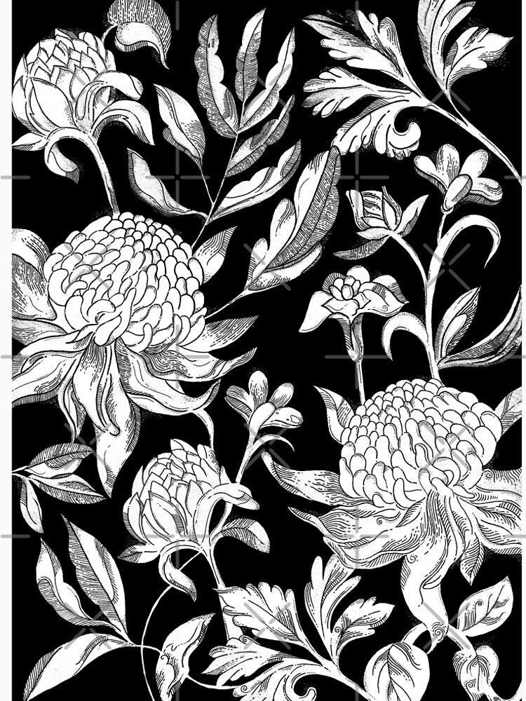 Vintage Botanical Floral by Anondisegno