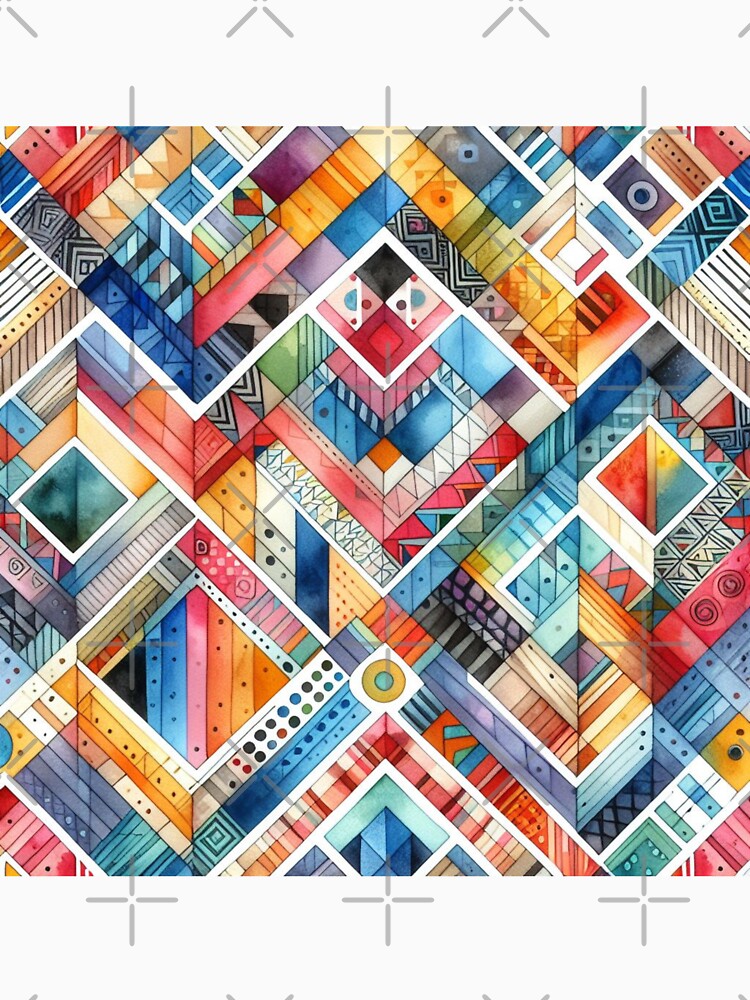 floral geometric pattern by Dominika Farkašová