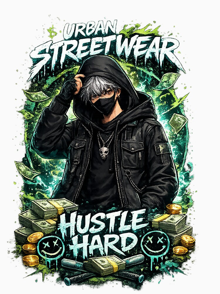 An intense urban illustration capturing the raw energy of street ambition by Med-th-ewolf