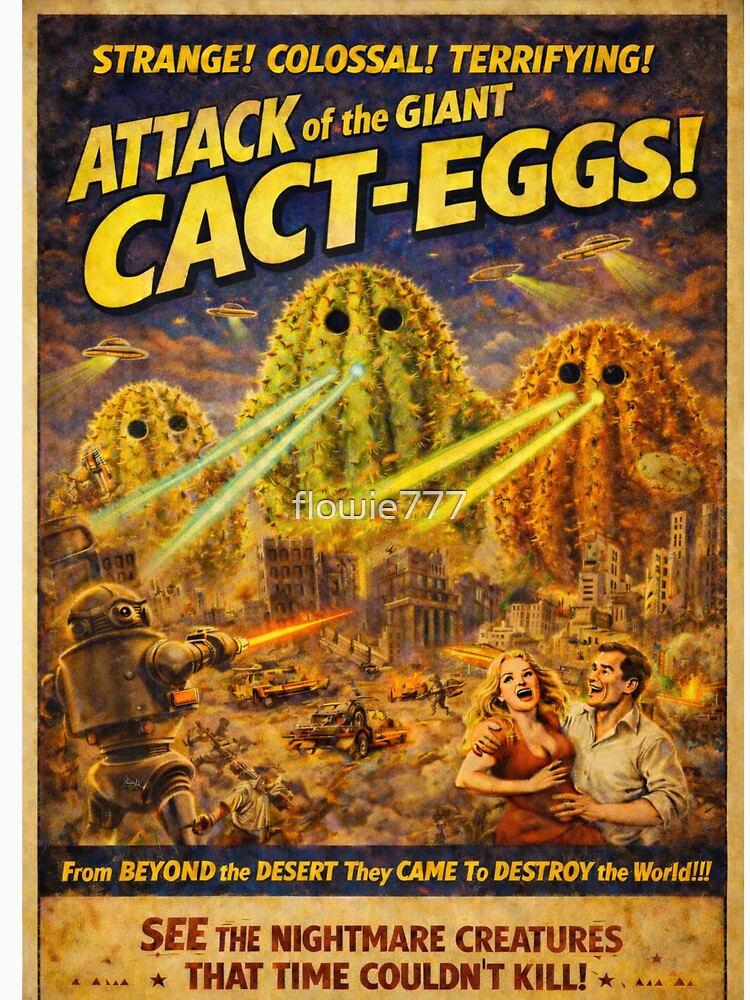 Attack of the giant cact-eggs! by flowie777