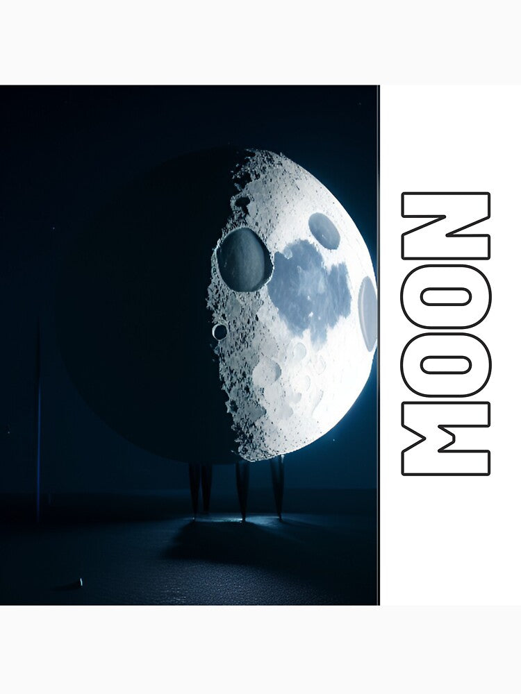 astronaut on the Dark moon 16 by Happy  Planet
