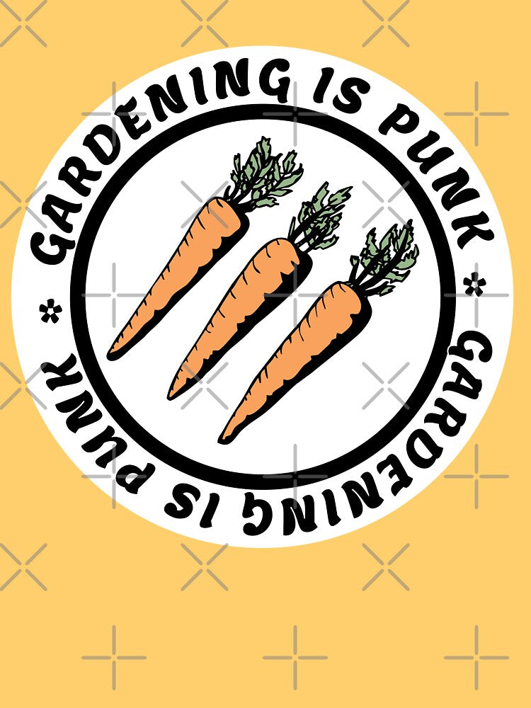 gardening is punk | antifascist 3 arrows | carrots by craftordiy.art