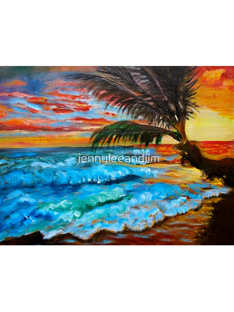 Brilliant Sunset Over Hawaii by jennyleeandjim
