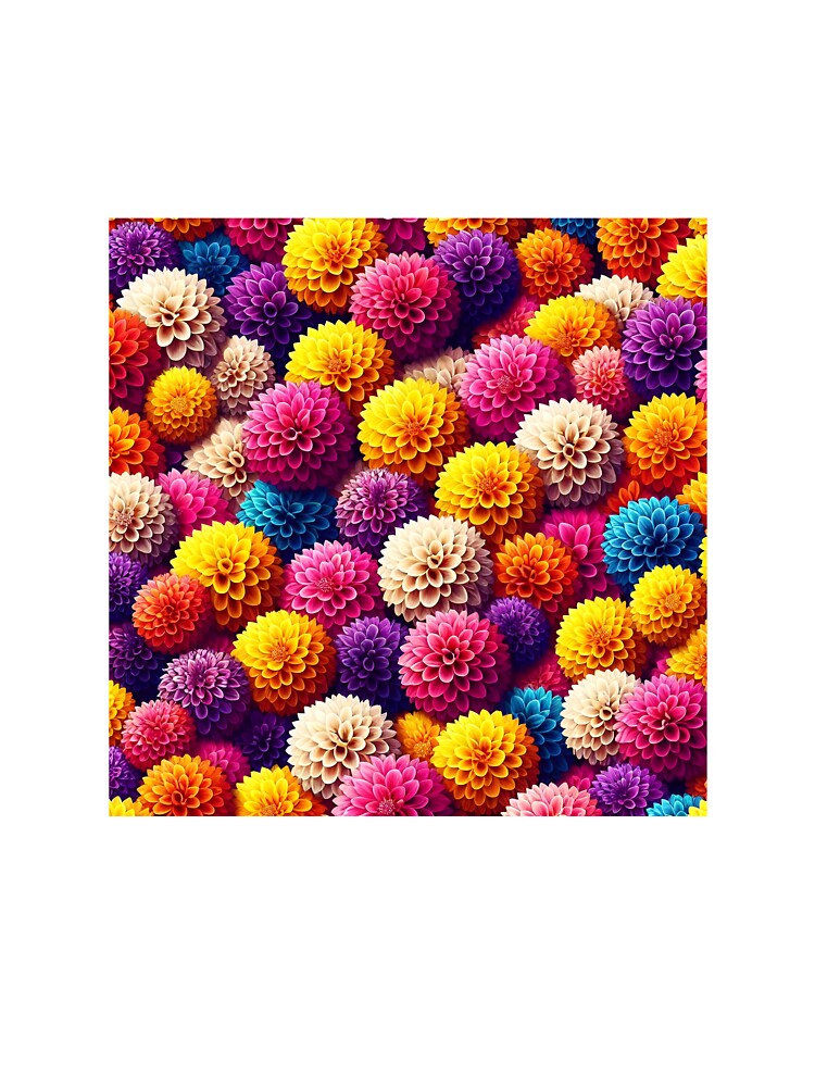 Floral design pompon dahlia by harmzk90