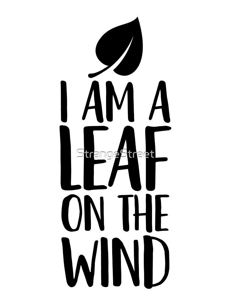 Leaf On The Wind / Quote Book Hipster by StrangeStreet