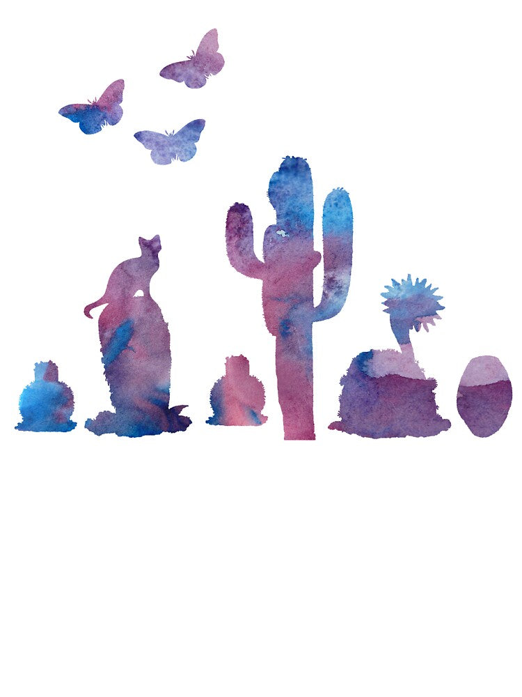 Watercolor cacti by TheJollyMarten