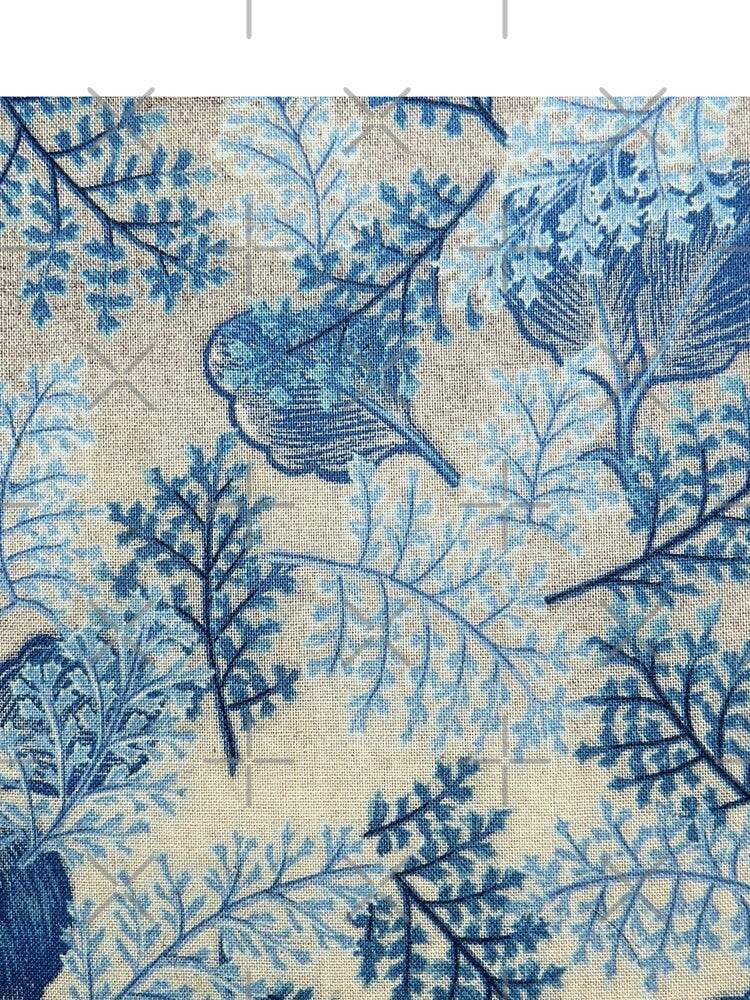 Blue leaf fabric pattern by Moni3572