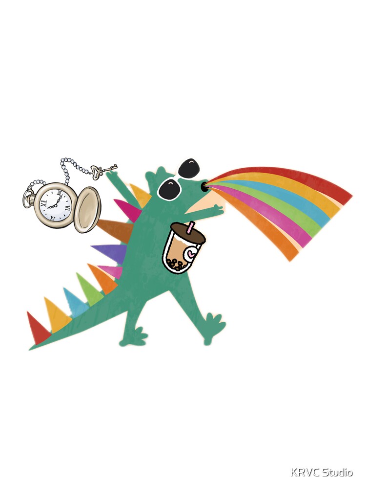 Stylish dragon sticker by KRVC Studio