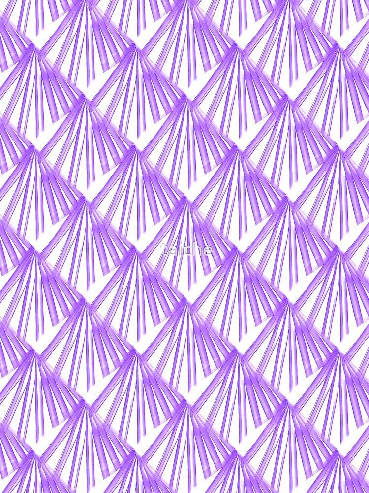 Art Deco Tropical Beach Palm Vacation Purple On White by taiche