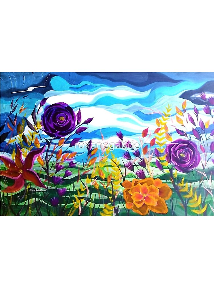 Summer Spectacular, Wild Flowers, Abstract Flowers, Colorful Flowers, Floral Apparel, Floral Decor, Rainbow flowers by roxanegabriel