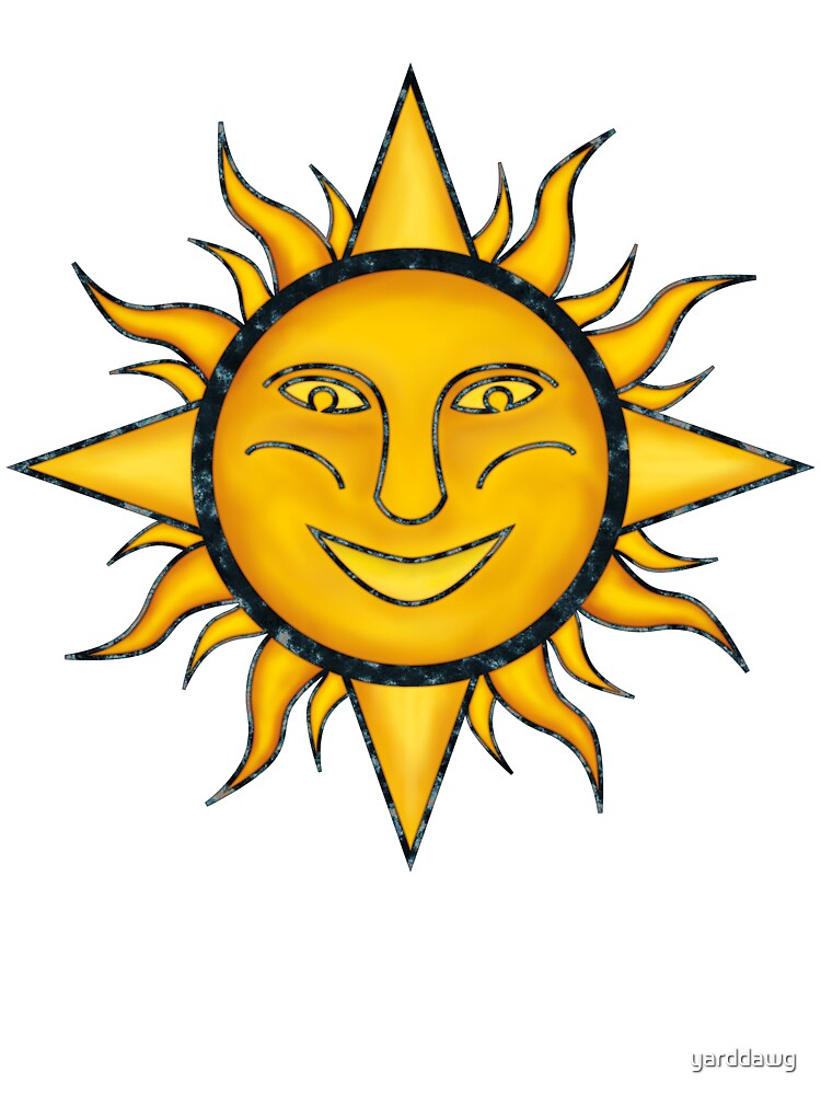 Folk Art Sun Symbol by yarddawg