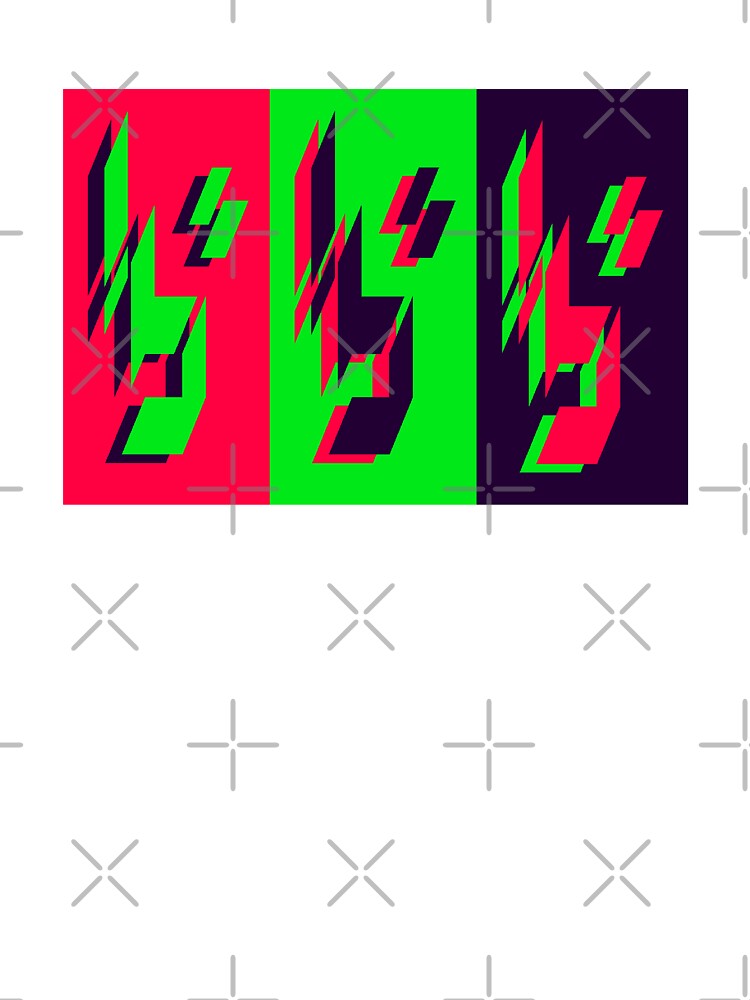 bbb (Red, Green, Black) by LowResDesigns
