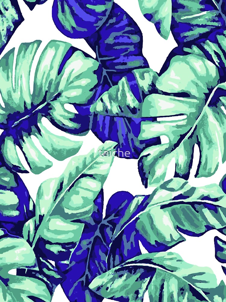 Tropical Leaves Camouflage Of Banana and Monstera 3 by taiche
